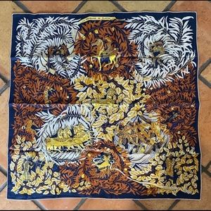 HERMÉS 100% Silk Scarf - La Promenade de Platon